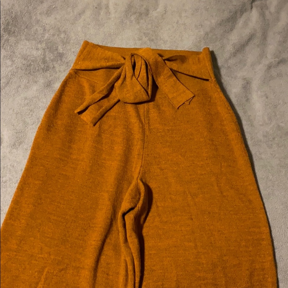 Wide leg knit pants size xs anthro